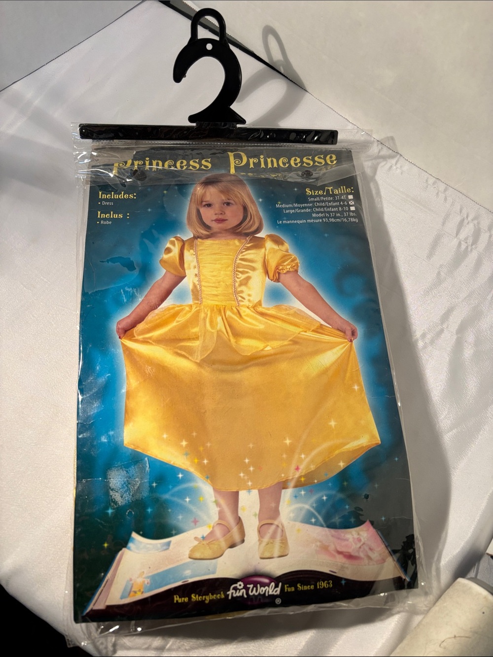 Yellow Princess Dress Costume for Girls - Classic Fairytale Style